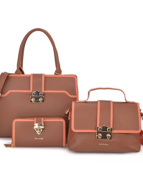 [N1030.61958/SETLIN-] SET 3 PZ DONNA BORSE NAJ-OLEARI L. LIN - NEW ...
